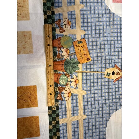 Gardening Angel Vest Sewing Fabric Craft Panel Whimsical Illustration & Detailed - Picture 14 of 16